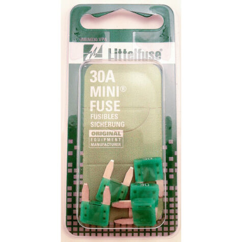 LITTELFUSE 30A MIN BLADE FUSE PK/5, MIN30