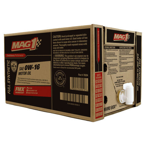 MAG1 SYNTHETIC 0W16 6GAL BX, BOX016S