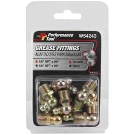 PERFORMANCE TOOL 1/8''GREASE FITTINGS 900 LONG, W54243