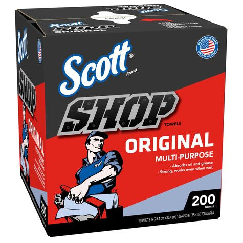 SCOTT BLUE SHOP TOWELS -BOX, 75190