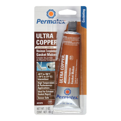 PERMATEX ULTRA COPPER GASKET SEALANT, 81878
