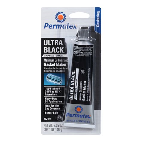 PERMATEX BLACK SILICONE 3.35OZ, 82180